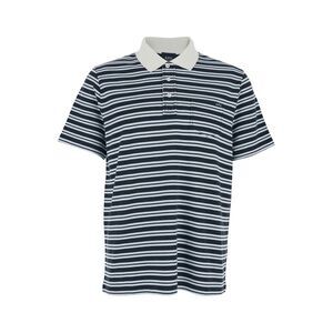A.P.C. Men Multicolor Polo Shirt With Horizontal Striped Motif In Cotton Man
